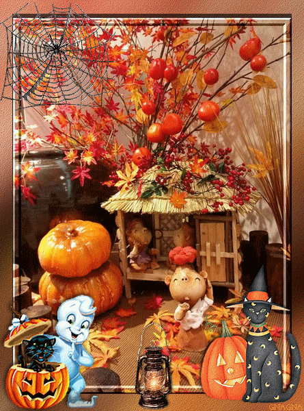 halloween pumpkin gif citrouille - GIF animado grátis - PicMix