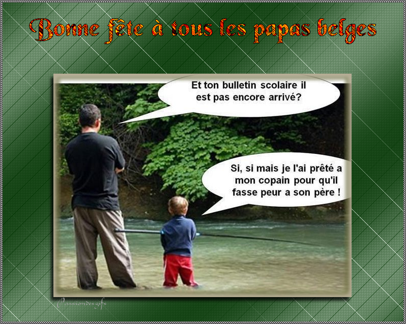 Bonne fête des pères à tous les papas belges